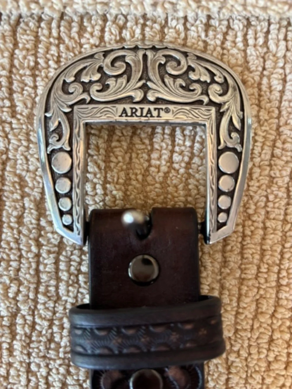 Ariat women wester studded belt - SZ 34 - Picture 1 of 6